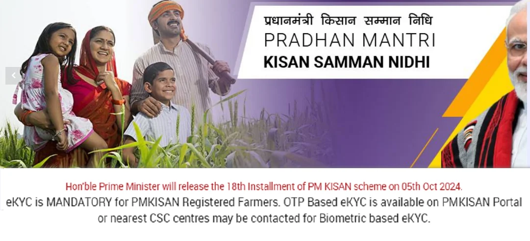 Kisan Samman Yojana 18th Installment Date